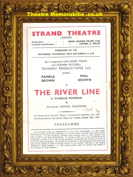 London Strand Theatre – The River Line – 1952 – Robert Hardy