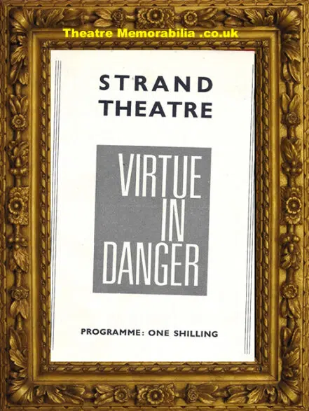 London Strand Theatre – Virtue In Danger – 1963