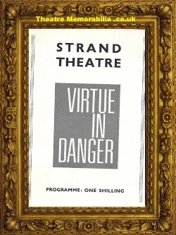 London Strand Theatre – Virtue In Danger – 1963