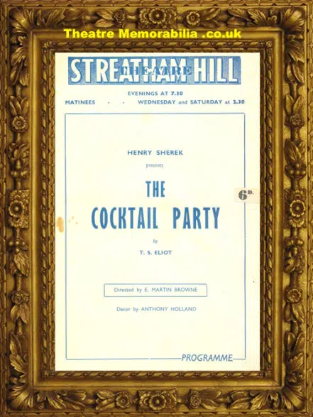 London Streatham Hill Theatre – Cocktail Party – 1951
