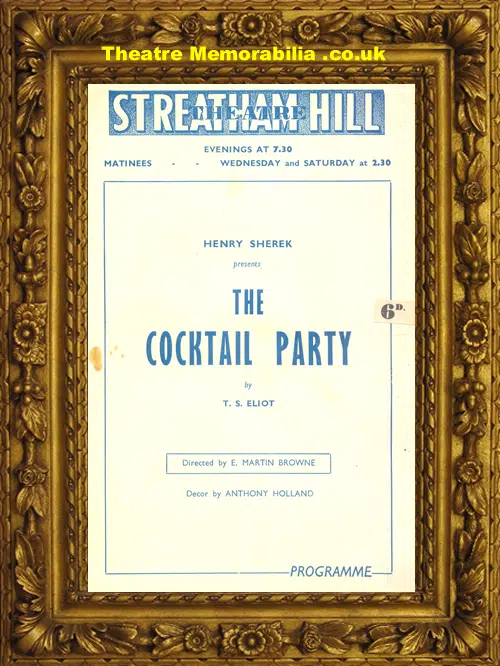 London Streatham Hill Theatre - Cocktail Party - 1951