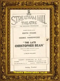 London Streatham Hill Theatre – Late Christopher Bean – 1934