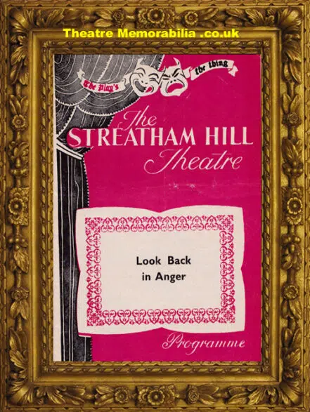 London Streatham Hill Theatre – Look Back In Anger – 1956