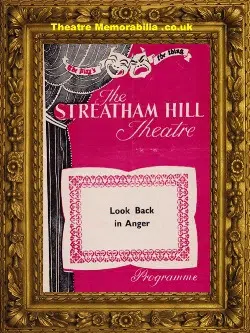 London Streatham Hill Theatre – Look Back In Anger – 1956
