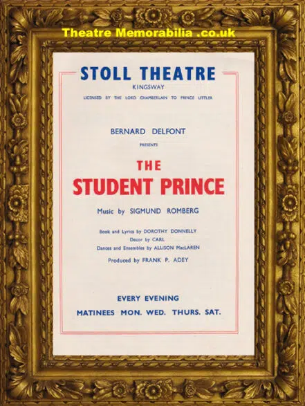 London Stroll Theatre – Student Prince – 1944 + Extras
