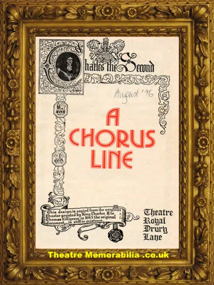 London Theatre Royal – A Chorus Line – 1976