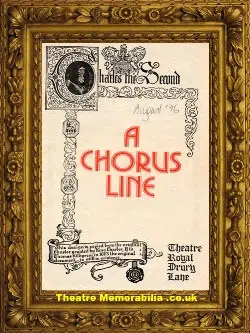 London Theatre Royal – A Chorus Line – 1976