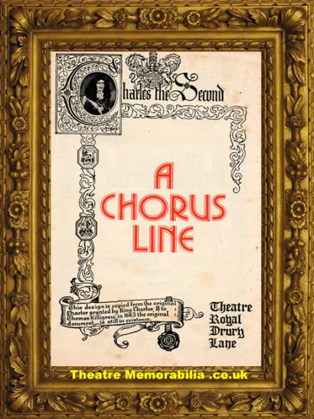 London Theatre Royal – A Chorus Line – 1976