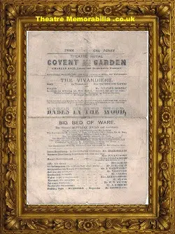 London Theatre Royal Covent Garden – Babes In The Wood – 1875