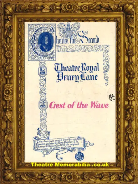 London Theatre Royal – Crest Of The Wave – 1940s – Ivor Novello