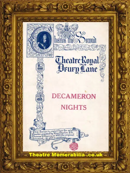 London Theatre Royal – Decameron Nights – 1940s