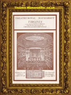 London Theatre Royal Haymarket – Virginia – 1981 – Maggie Smith