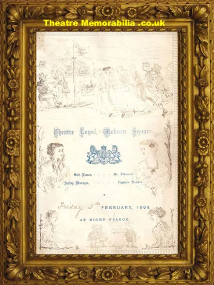 London Theatre Royal Hoburn Square – Naval Engagements – 1869