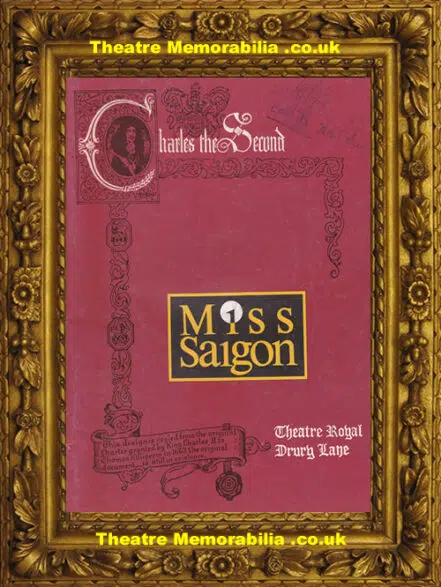 London Theatre Royal – Miss Saigon – 1990