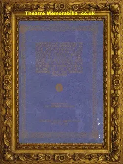London Theatre Royal - Money - 1911 - Special King George V