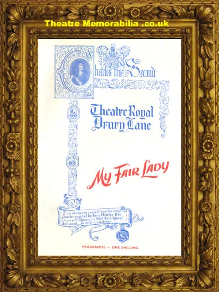 London Theatre Royal – My Fair Lady – 1960’s Julie Andrews