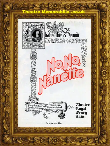 London Theatre Royal – No No Nanette – 1973 – Thora Hird