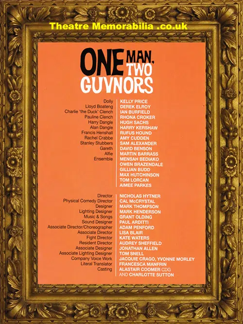 London Theatre Royal - One Man Two Govnors - 2012