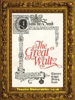 London Theatre Royal – The Great Waltz 1971 – Peter Graves