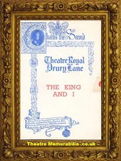 London Theatre Royal – The King and I – 1953 + Tickets