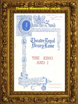 London Theatre Royal – The King And I – 1954