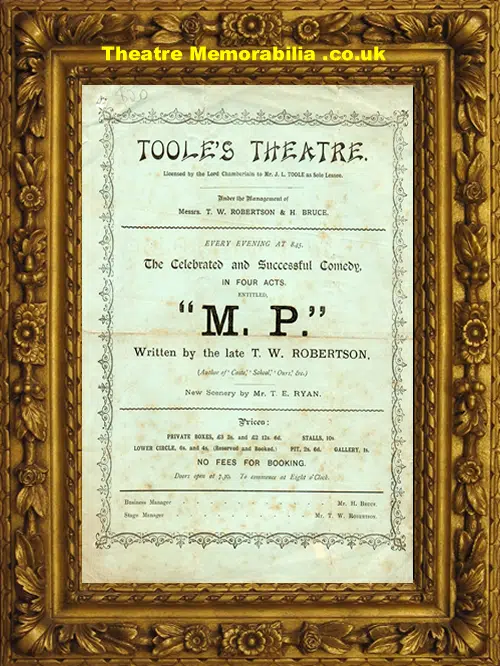 London Toole's Theatre - MP - Circa late 1800's