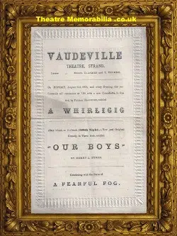 London Vaudeville Theatre – Our Boys – 1875