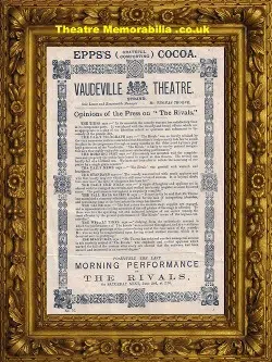 London Vaudeville Theatre – The Rivals – 1883