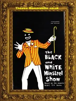 London Victoria Palace Theatre – 1962 –  Black White Minstrels