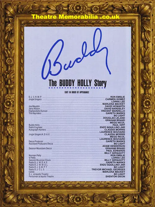 London Victoria Palace Theatre - Buddy Holly Story - 1989