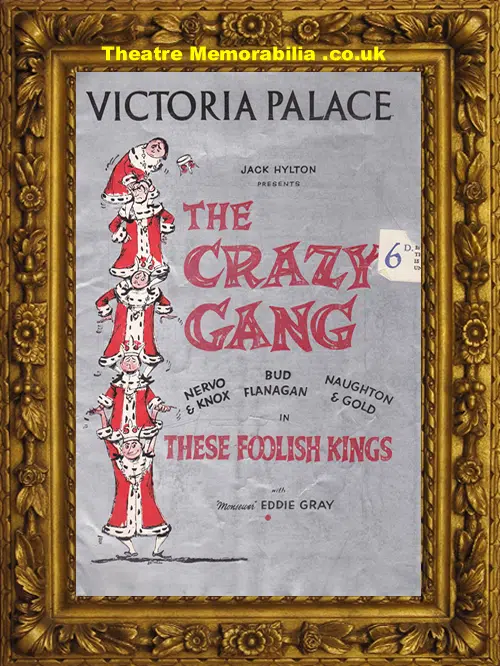 London Victoria Palace Theatre - These Foolish Kings - 1950s