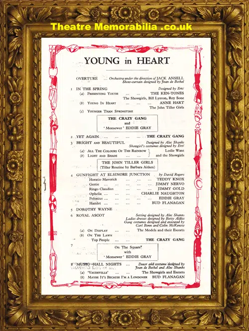 London Victoria Palace - Young In Heart - 1961