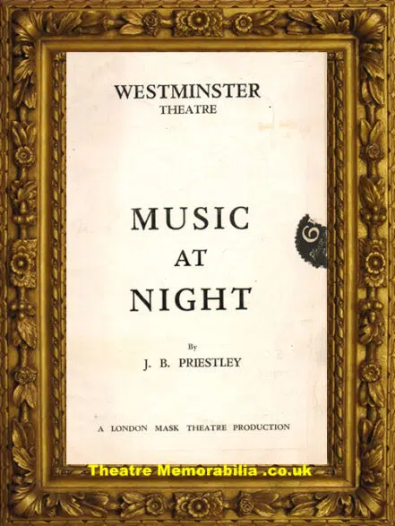 London Westminster Theatre – Music At Night – 1939