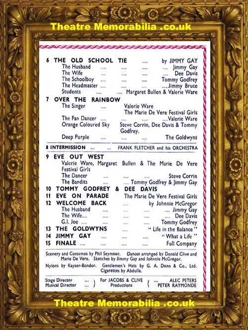 London Wood Green Empire Theatre - Eve Comes To Town 1951