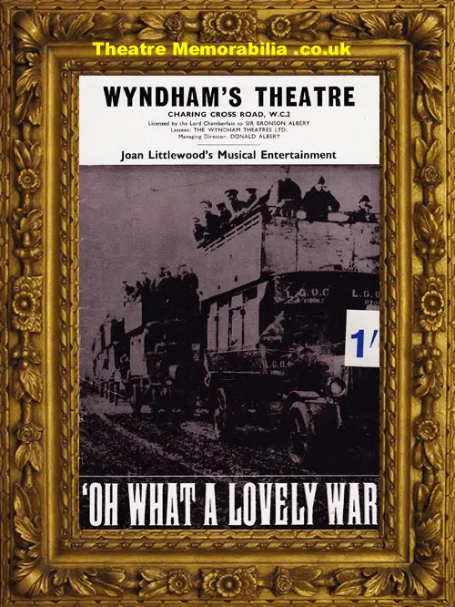 London Wyndhams Theatre - Oh What A Lovely War - 1960s