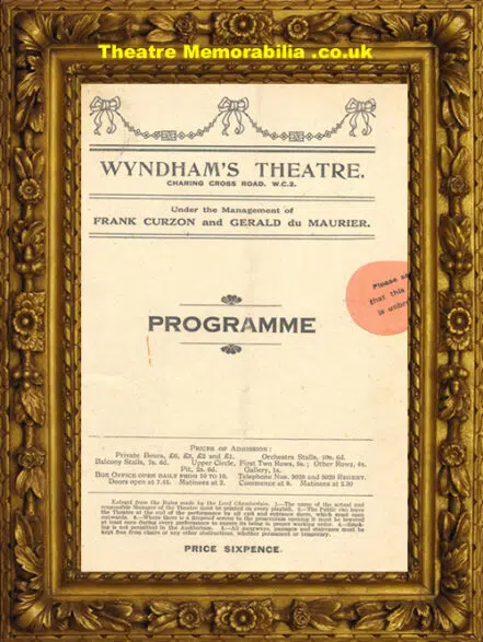 London Wyndham’s Theatre – The Law Devine – 1919