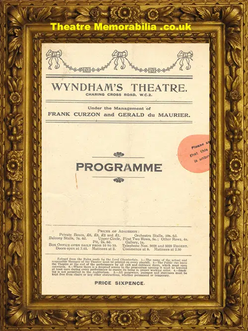 London Wyndham's Theatre - The Law Devine - 1919