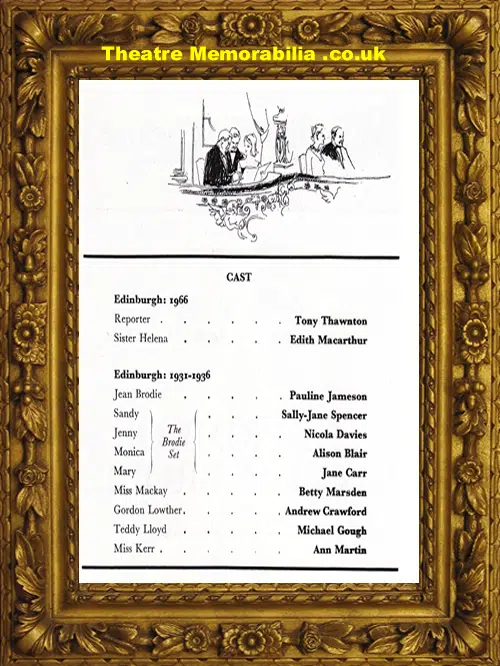 London Wyndhams Theatre - The Prime Of Miss Jean Brodie - 1967