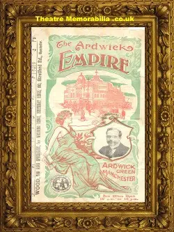 Manchester Ardwick Empire Theatre – Variety Show – 1915