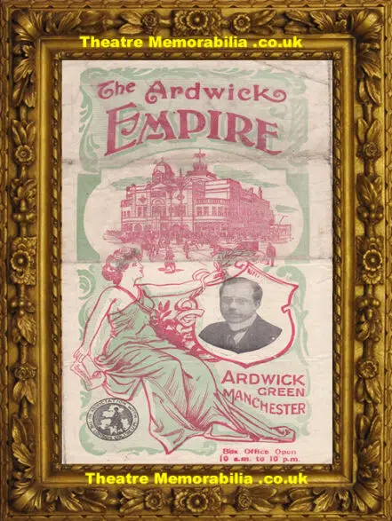 Manchester Ardwick Empire Theatre – Variety Show – 1921