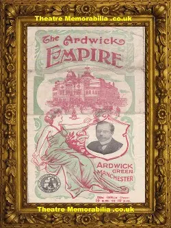 Manchester Ardwick Empire Theatre – Variety Show – 1921