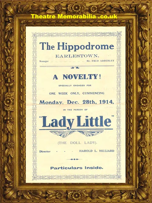 Manchester Earlestown Hippodrome Theatre - Lady Little - 1914
