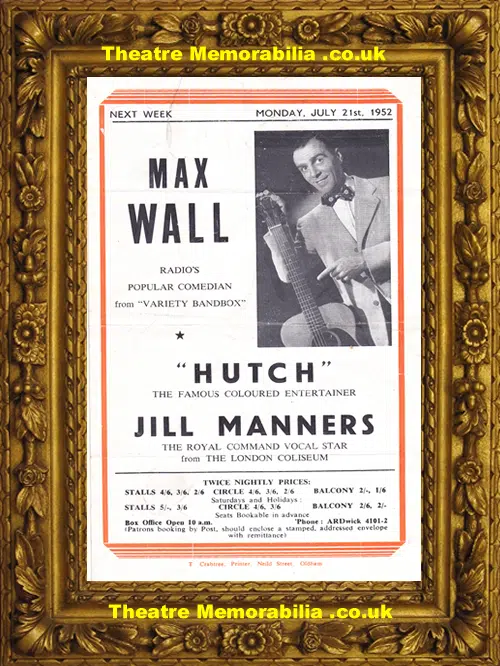 Manchester Hippodrome - Variety Show - 1952 - Multi Autographs