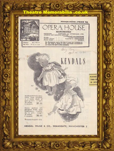 Manchester Opera House – Big Ben – 1946