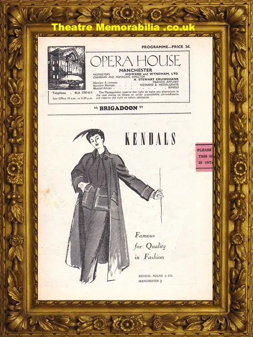 Manchester Opera House - Brigadoon - 1949