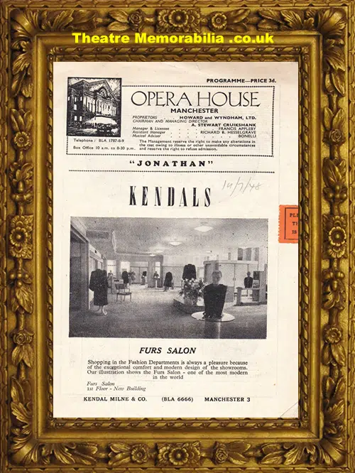 Manchester Opera House - Jonathan - 1948