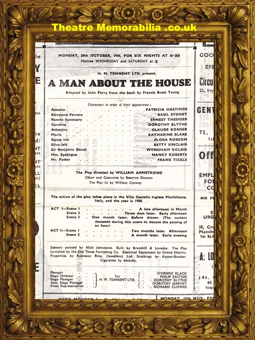 Manchester Opera House - Man About The House - 1945