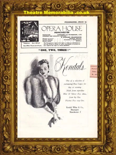 Manchester Opera House – One, Two, Three – 1947