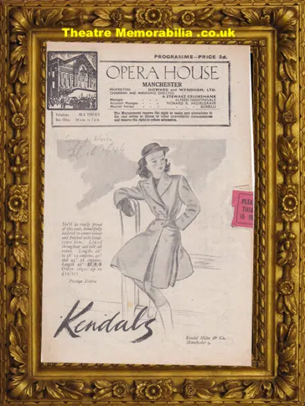 Manchester Opera House – Song Of Norway – 1946