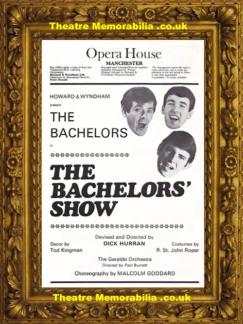 Manchester Opera House - The Bachelors Show - 1967 Mike Yarwood